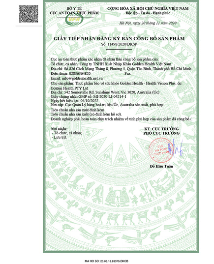 Hình Ảnh Golden Health Health Vision Plus – Viên Uống Bổ Mắt (60 Viên), 2 hình ảnh - sieuthilamdep.com Hình Ảnh Golden Health Health Vision Plus – Viên Uống Bổ Mắt (60 Viên), 2 hình ảnh - sieuthilamdep.com